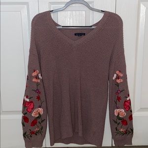American Eagle Embroidered Sweater